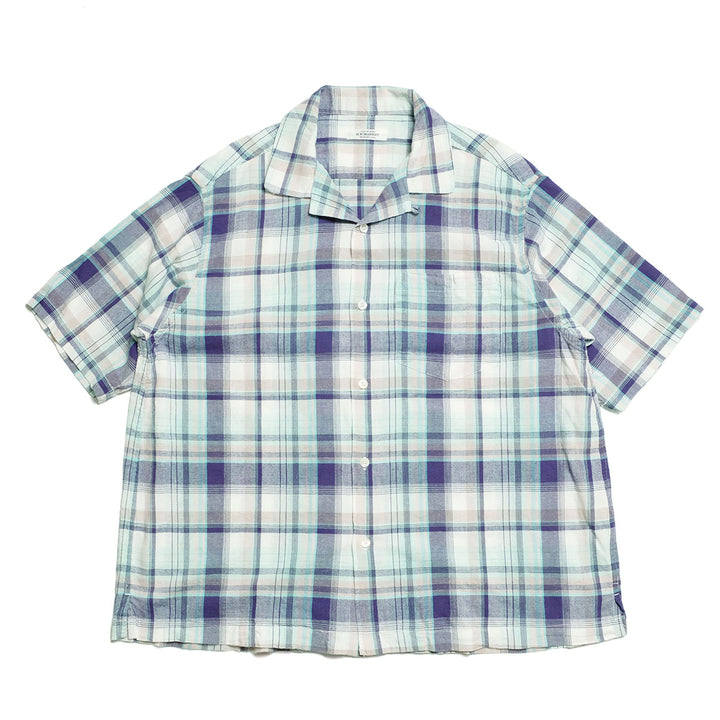 HOLLYWOOD RANCH MARKET - INDIA MADRAS OPEN COLLAR SHIRT - 1020432