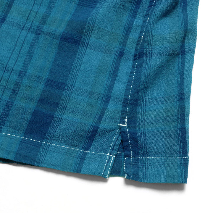 HOLLYWOOD RANCH MARKET - INDIA MADRAS OPEN COLLAR SHIRT - 1020432