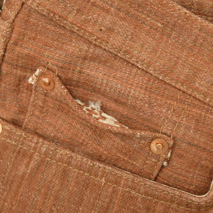 STUDIO D’ARTISAN - 45th - Kakishibu-Dyed - Extreme slub selvedge denim Jeans - SP-110