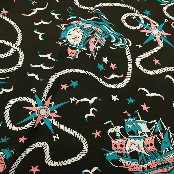 SUN SURF - STORE LIMITED - L/S RAYON HAWAIIAN SHIRT - AGE OF DISCOVERY - SS39429LS