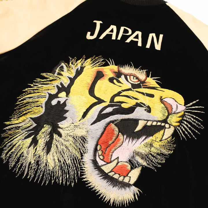 TAILOR TOYO - Velveteen - Two-tone - x Acetate Souvenir Jacket - TIGER HEAD x GOLD DRAGON - TT15795-119
