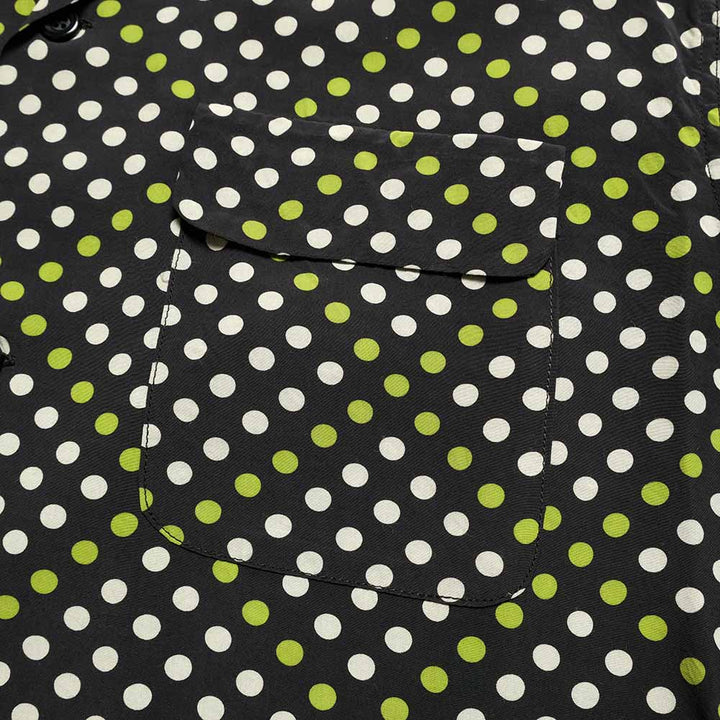 STAR OF HOLLYWOOD - HIGH DENSITY RAYON L/S OPEN SHIRT - POLKA DOT - SH29709