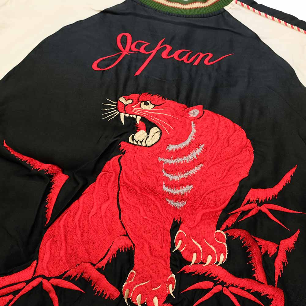 TAILOR TOYO - Acetate Souvenir Jacket - RED TIGER x EAGLE - (AGING MODEL) - TT15793-119