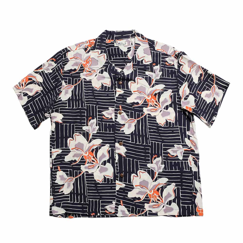 SUN SURF - S/S RAYON HAWAIIAN SHIRT - WHITE GINGER - SS39615