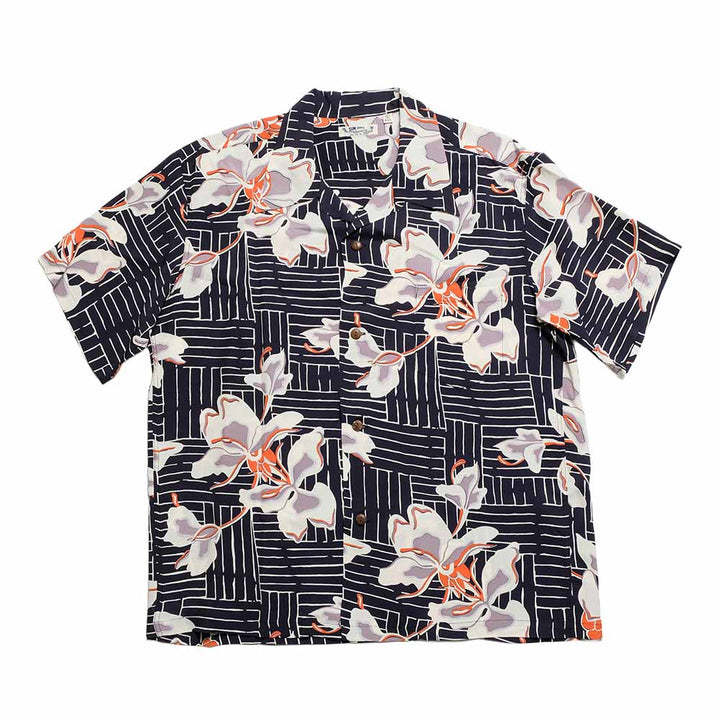 SUN SURF - S/S RAYON HAWAIIAN SHIRT - WHITE GINGER - SS39615