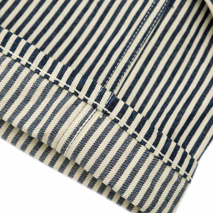 SUGAR CANE - 11oz. HICKORY STRIPE WORK SHORTS - SC52566