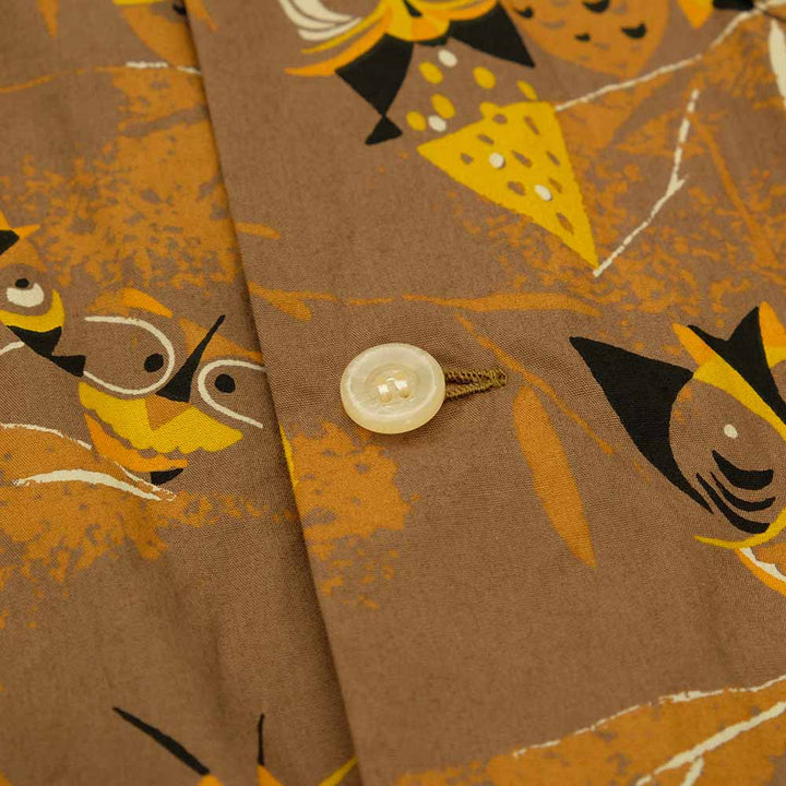 STAR OF HOLLYWOOD - TYPEWRITER COTTON OPEN SHIRT - OWL - SH39494