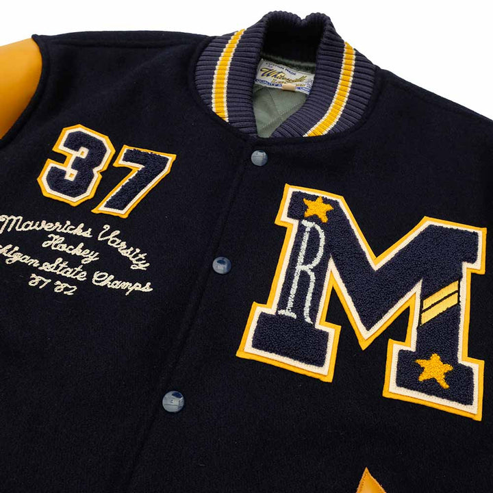 WHITESVILLE - 30oz. WOOL MELTON AWARD JACKET - MAVERICKS - WV15782