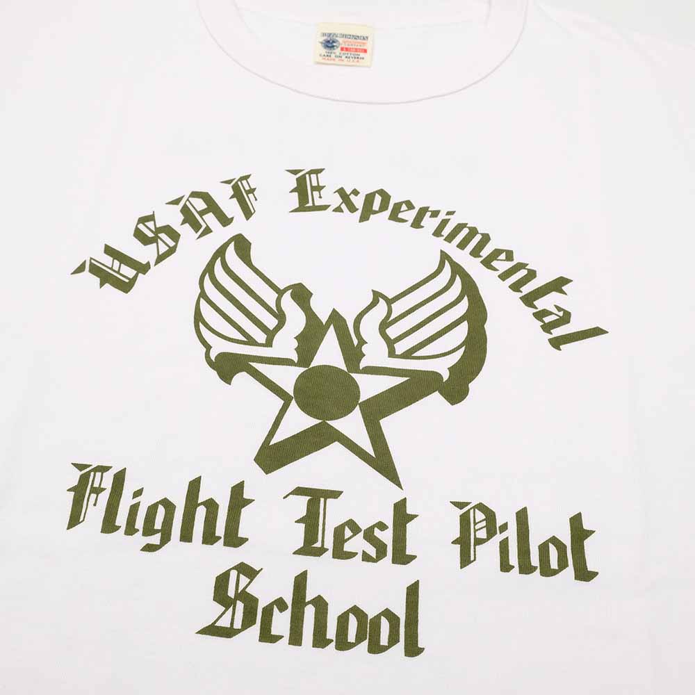 BUZZ RICKSON'S - S/S T-SHIRT - USAF TEST PILOT SCHOOL - BR79621