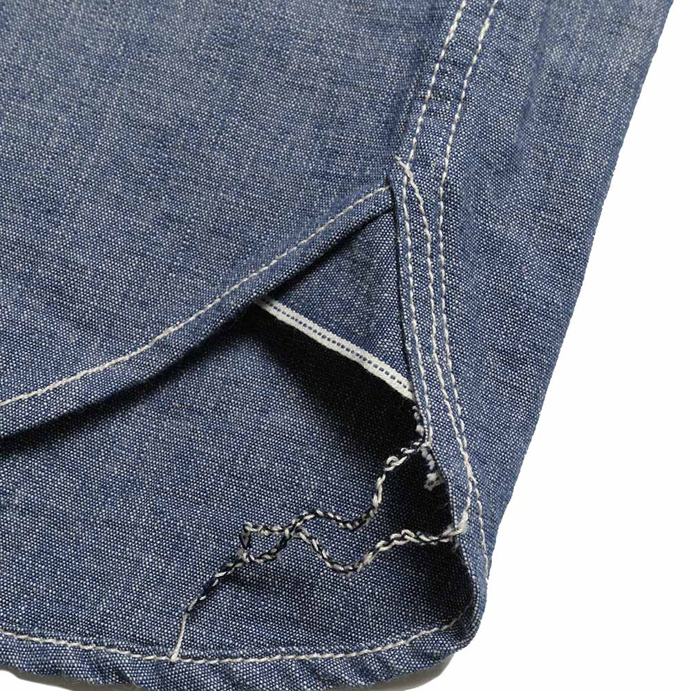STUDIO D’ARTISAN & SA. - CHAMBRAY S/S WORK SHIRT - 5333A-S
