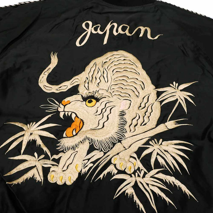 TAILOR TOYO - Acetate Souvenir Jacket - WHITE TIGER × GOLD DRAGON - TT15790-119