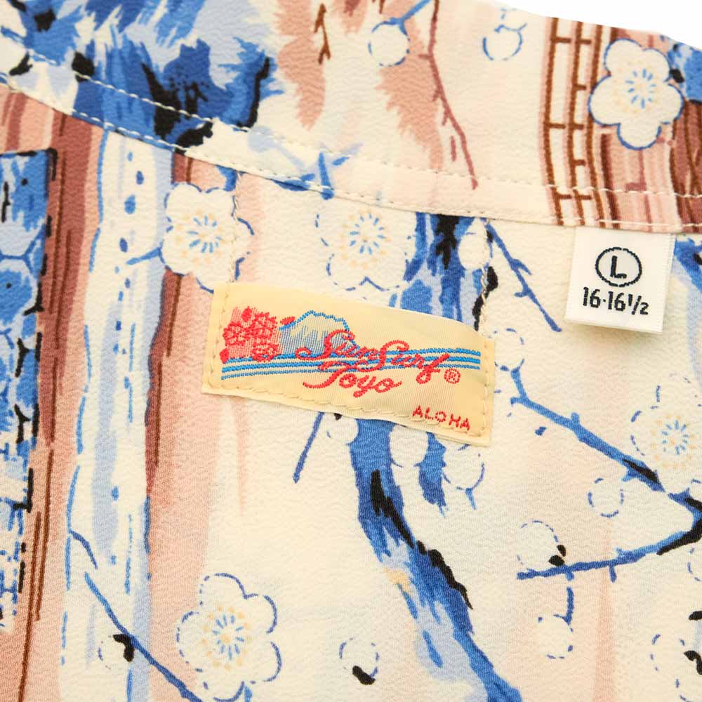 SUN SURF - RAYON HAWAIIAN SHIRT - SCENERY OF JAPAN - SS39422