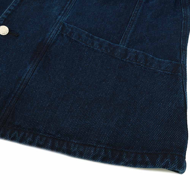 Soundman Beer Jacket - Dudley III - Indigo Dyed SASHIKO - 401M-655Z