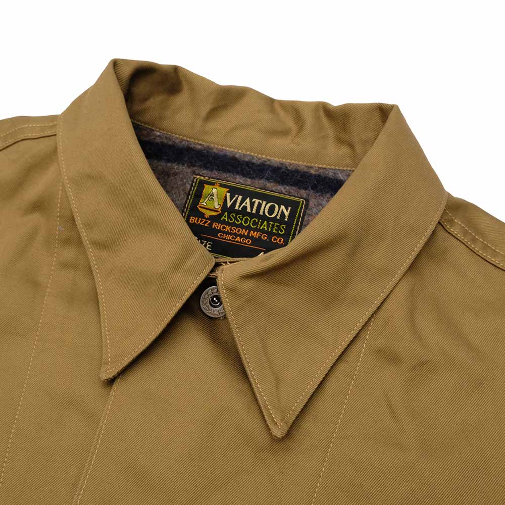 BUZZ RICKSON'S - AVIATION ASSOCIATES - ARMY WORKING JACKET TROY BLANKET LINED - BR15770