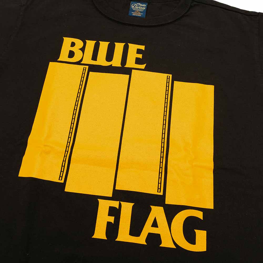 STUDIO D’ARTISAN - USA COTTON PRINT T-SHIRT - BLUE FLAG - 8116B