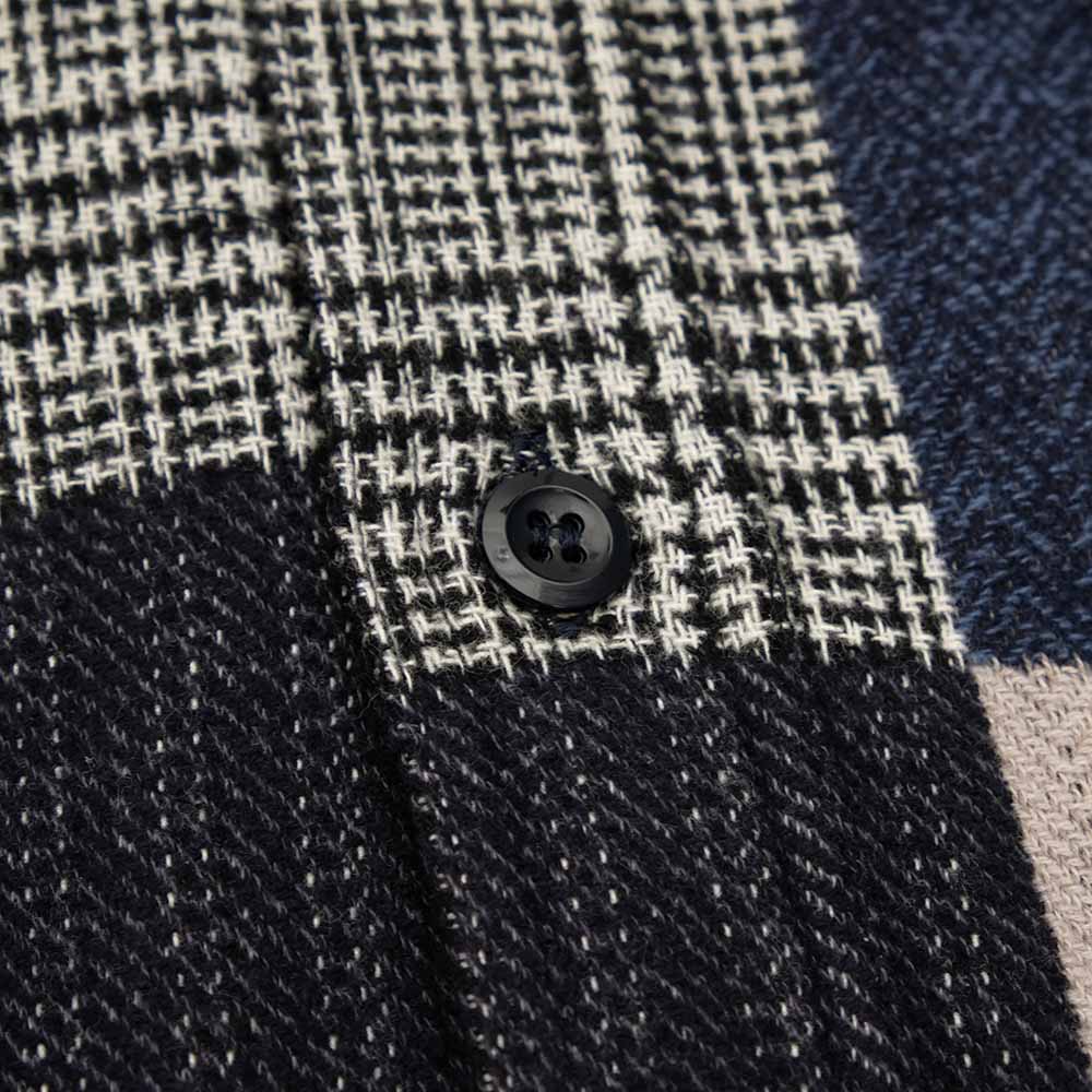 SUGAR CANE - Add Human Labor - PATCHWORK CHECK WORK SHIRT - SC29589