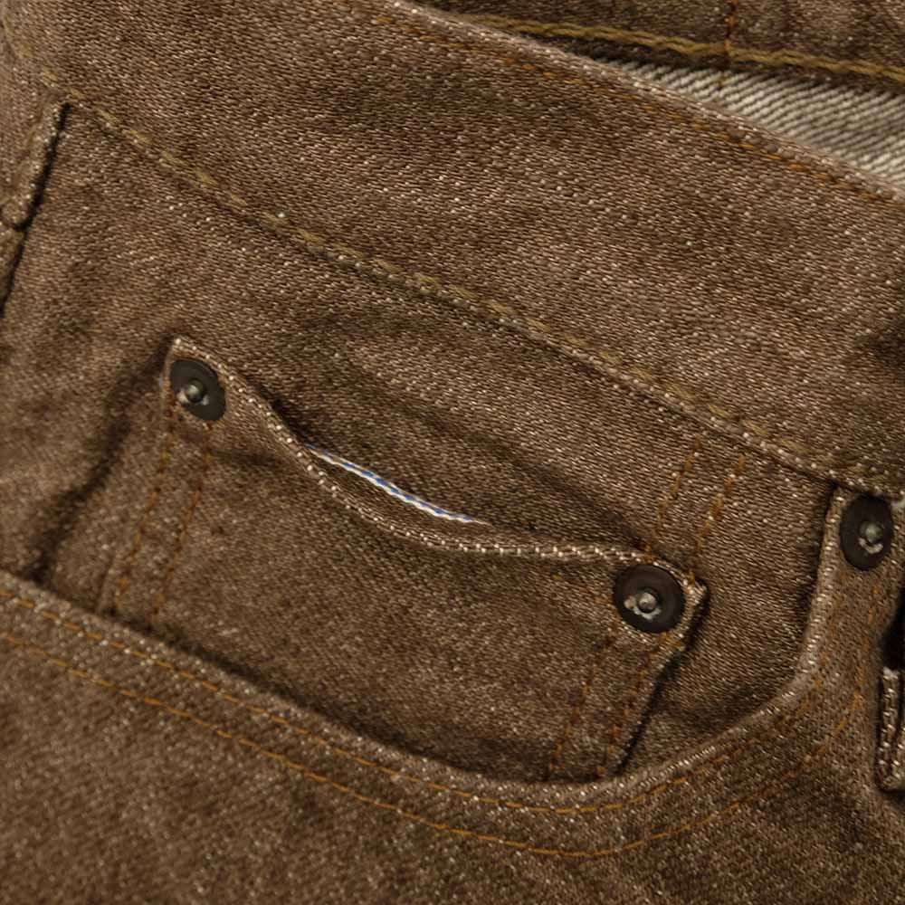 Pure Blue Japan - 14oz. Brown Denim - Regular Straight - BR-14OZ-003
