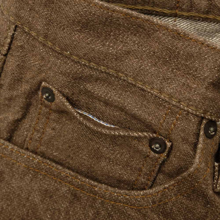 Pure Blue Japan - 14oz. Brown Denim - Regular Straight - BR-14OZ-003