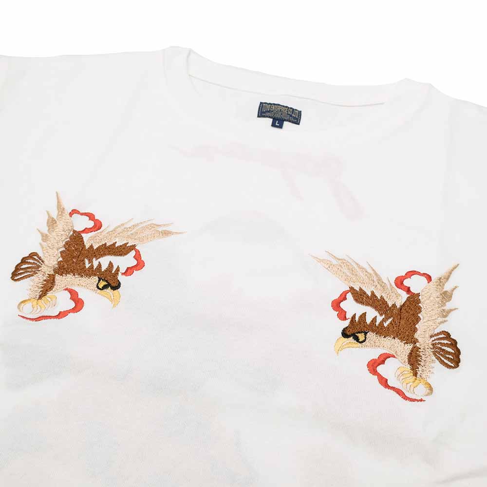 TAILOR TOYO - S/S SUKA T-SHIRT - EMBROIDERED - EAGLE - TT79587