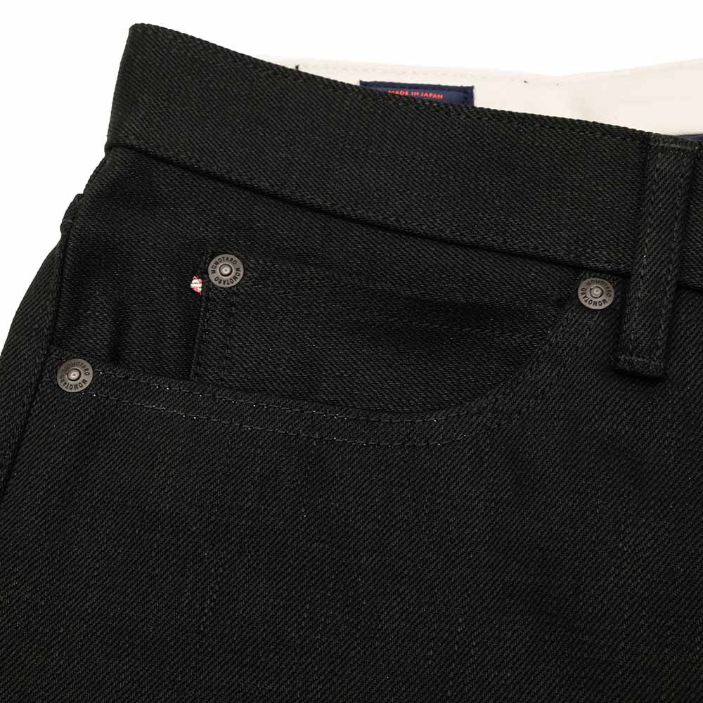 MOMOTARO JEANS - #200 STANDARD TAPERED 14.7oz BLACK - Zip-Fly - MMJZ1200