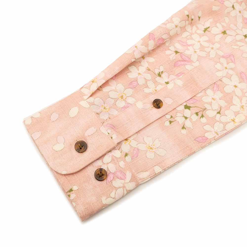 KOROMO ZAKURA - Southern Cloth - Long-Sleeve Regular Shirt - Kasumi Mai Zakura (Dancing Hazy Cherry Blossoms) - SA1662