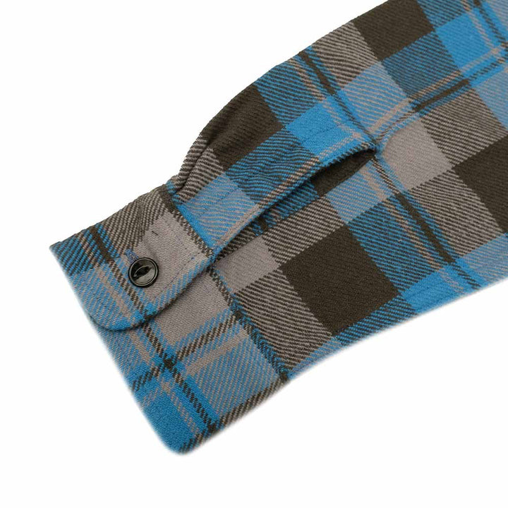 SUGAR CANE - TWILL CHECK WORK SHIRT - SC29558