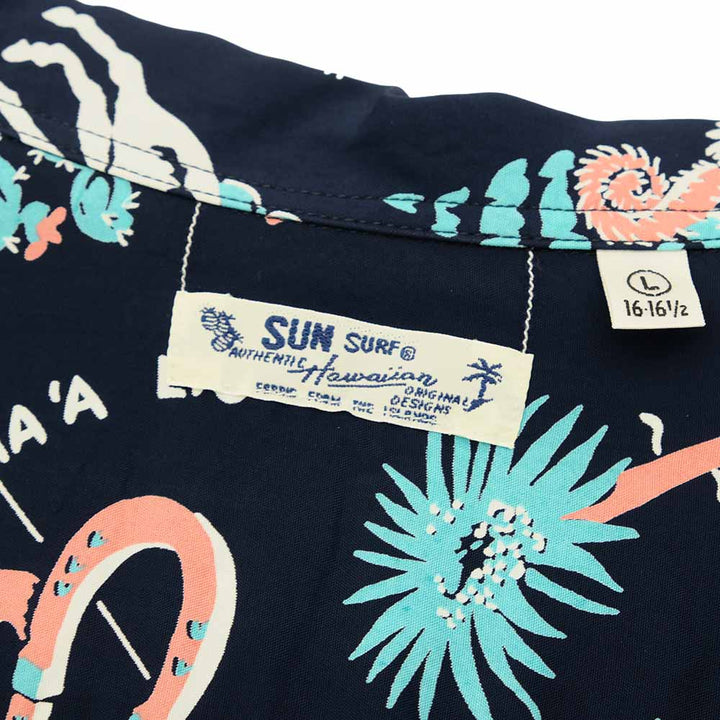 SUN SURF - RAYON HAWAIIAN SHIRT - PANIOLA TOWN - SS39420