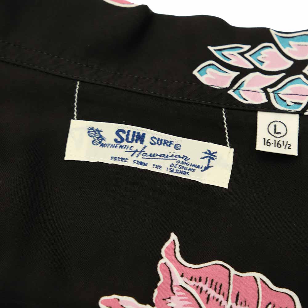 SUN SURF - S/S RAYON HAWAIIAN SHIRT - ISLAND FLOWER CHAIN - SS39425
