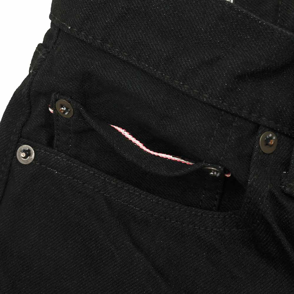 Momotaro Jeans - 15.7oz SELVEDGE BLACK DENIM NARROW TAPERED - MXJE1101
