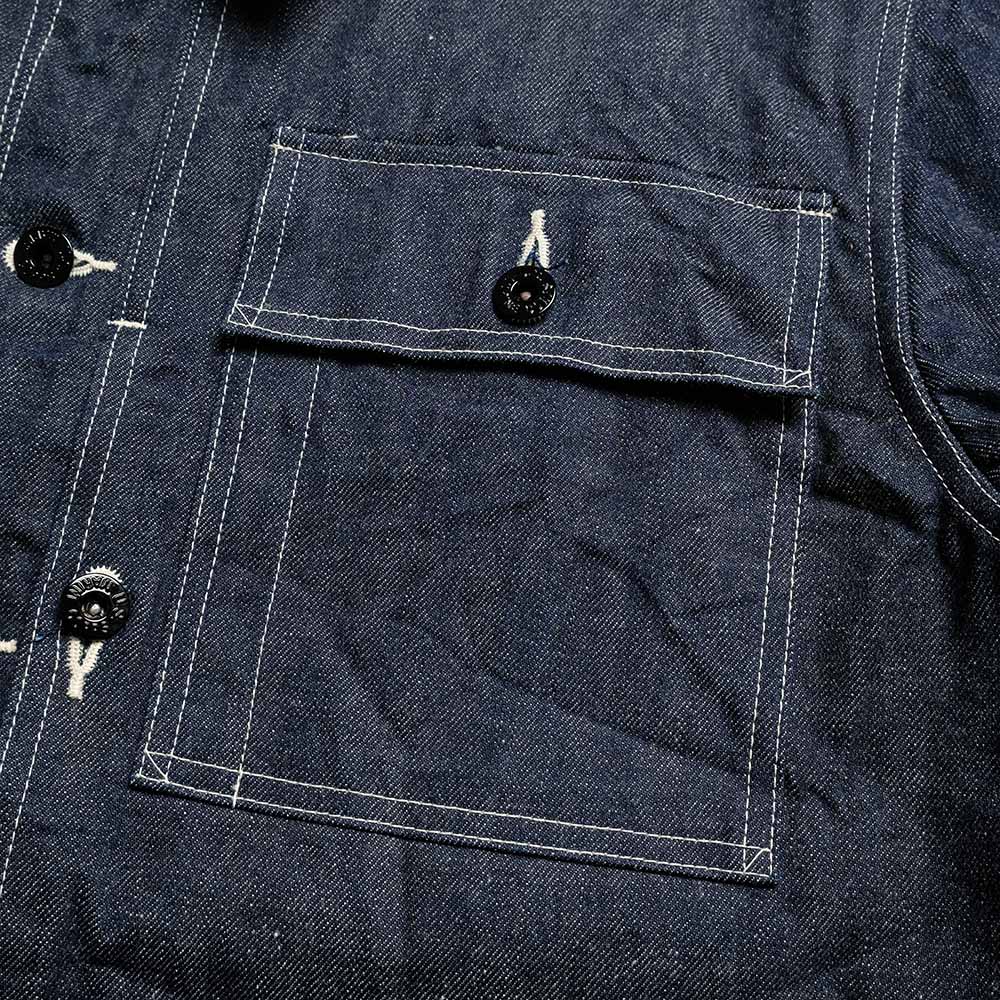 BUZZ RICKSON'S - U.S. MARINE CORPS M-1944 DENIM CIVILIAN UTILITY JACKET - BR15886