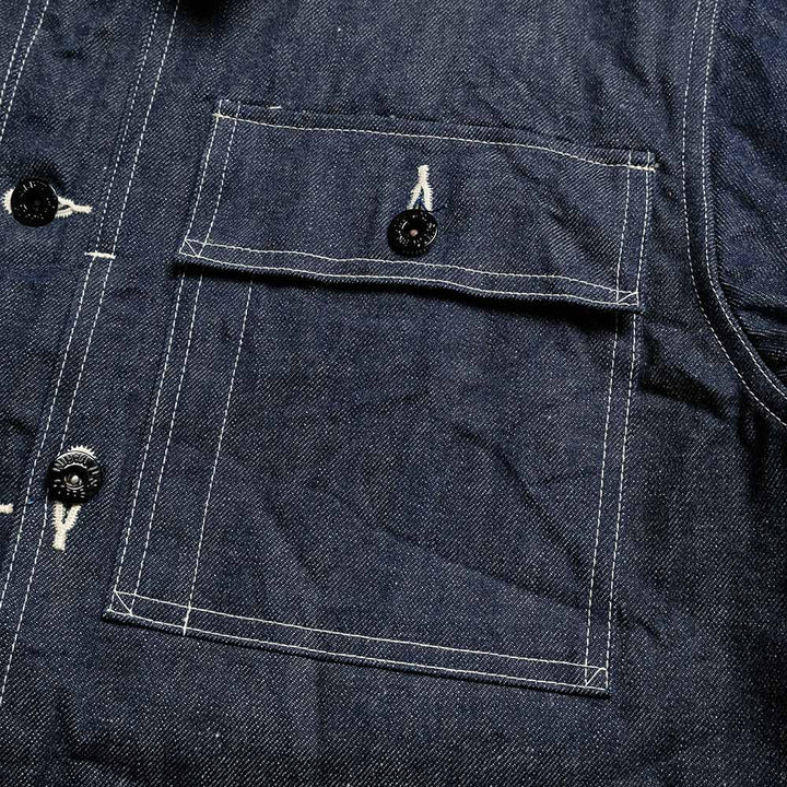 BUZZ RICKSON'S - U.S. MARINE CORPS M-1944 DENIM CIVILIAN UTILITY JACKET - BR15886