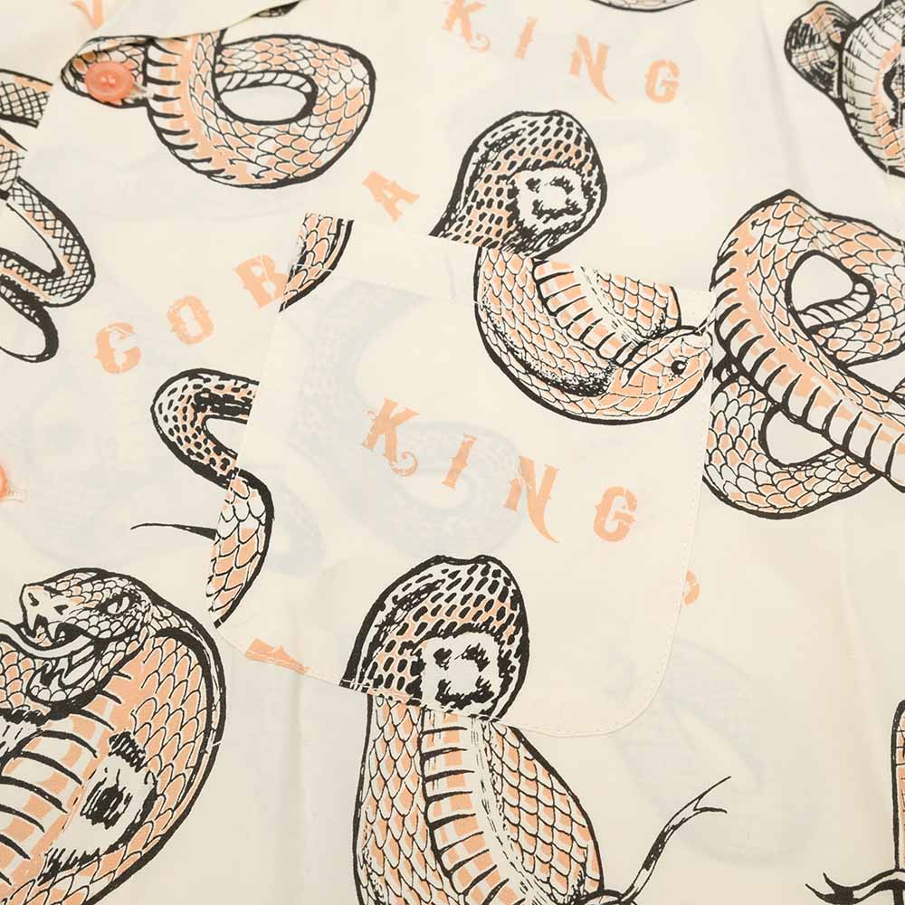 STAR OF HOLLYWOOD x VINCE RAY - HIGH DENSITY RAYON OPEN SHIRT - KING COBRA - SH39488