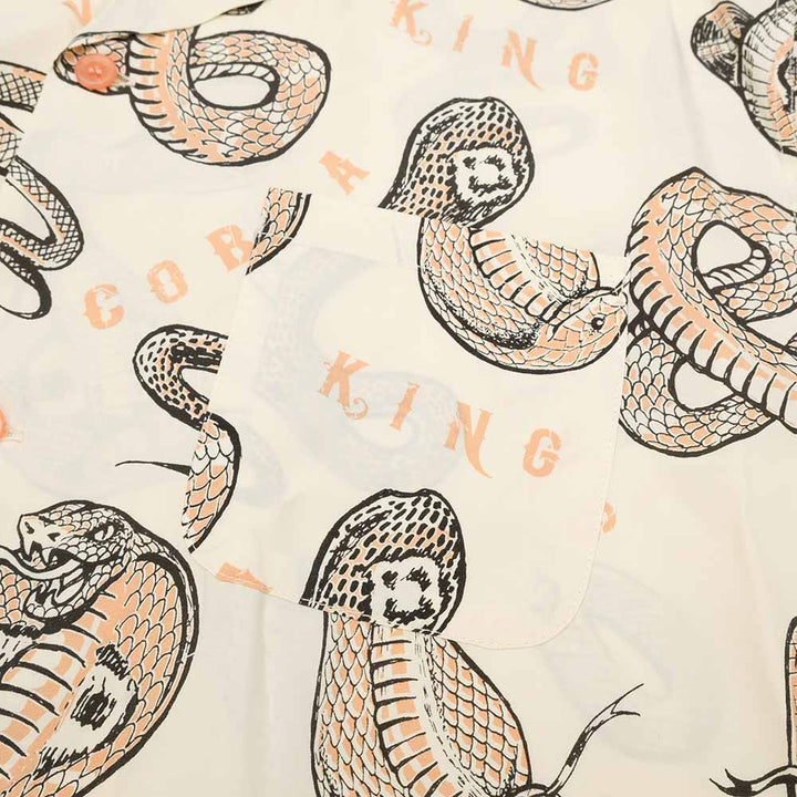 STAR OF HOLLYWOOD x VINCE RAY - HIGH DENSITY RAYON OPEN SHIRT - KING COBRA - SH39488