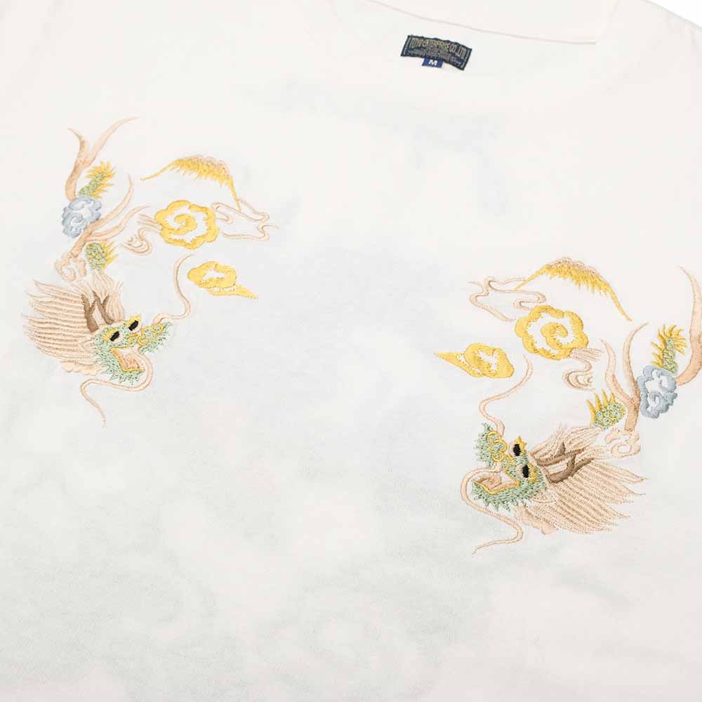TAILOR TOYO - S/S SUKA T-SHIRT - EMBROIDERED - DRAGON - TT79588
