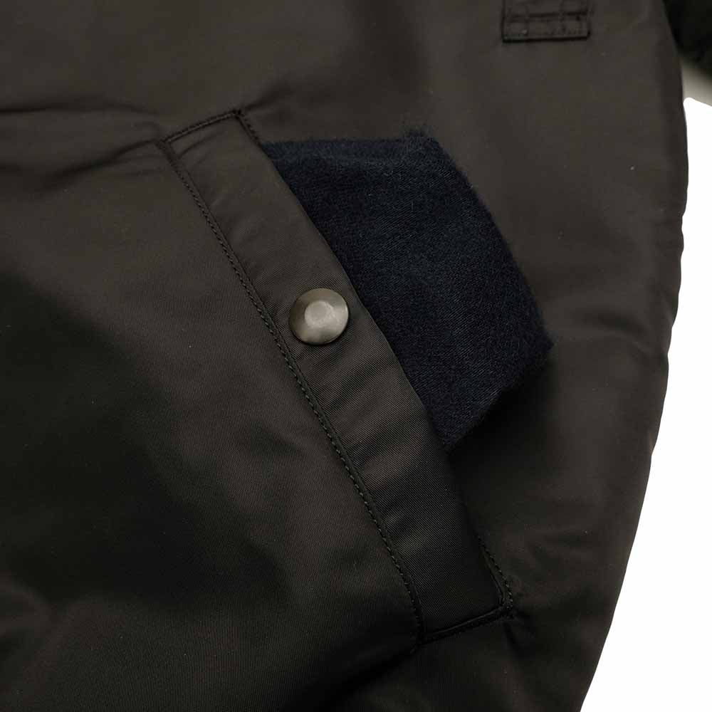 BUZZ RICKSON'S - WILLIAM GIBSON COLLECTION Type BLACK MA-1 LONG MODEL - ALBERT TURNER & CO., INC. MODEL - BR15772