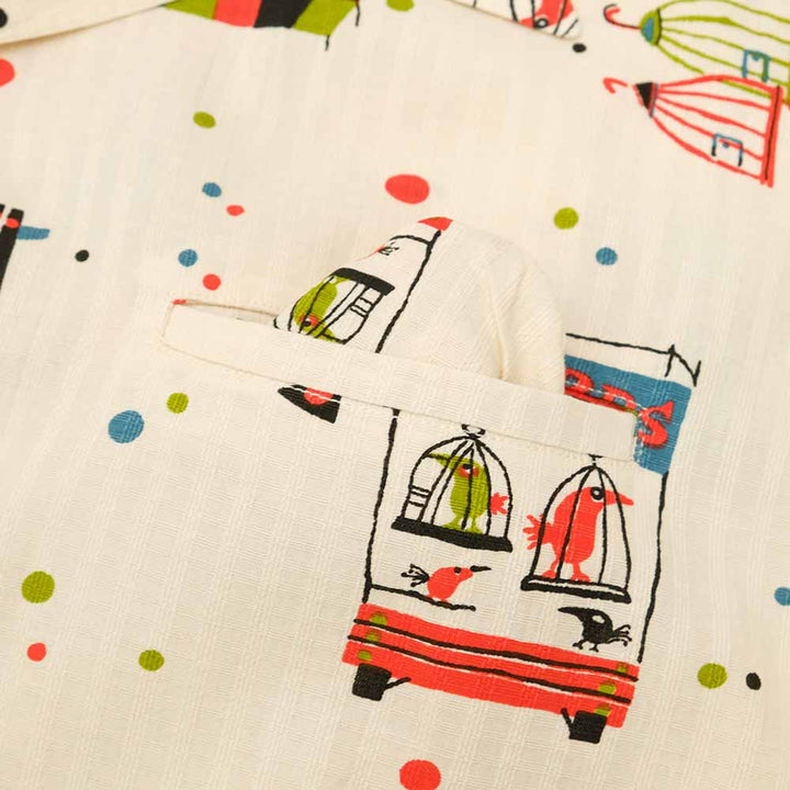 STAR OF HOLLYWOOD - DOBBY COTTON OPEN SHIRT - STREET STALL - SH39497