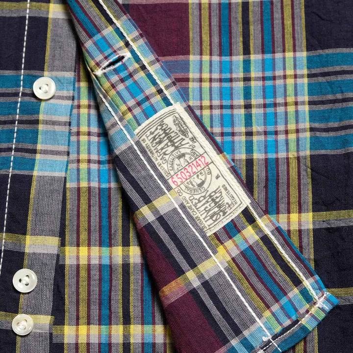 SUGAR CANE - MADRAS CHECK BUTTON DOWN SHIRT - SC39738