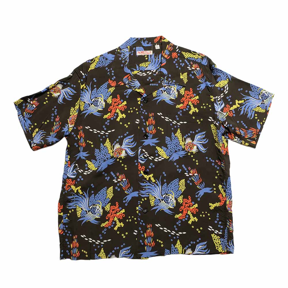 SUN SURF - S/S RAYON HAWAIIAN SHIRT - TROPICAL FISH - SS39626