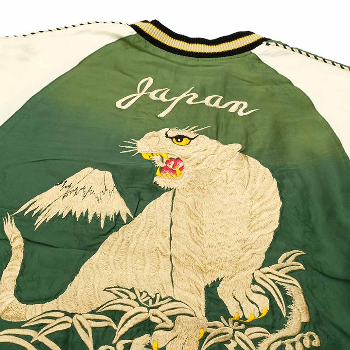 TAILOR TOYO - Acetate Souvenir Jacket - WHITE TIGER x LANDSCAPE - (AGING MODEL) - TT15545-145
