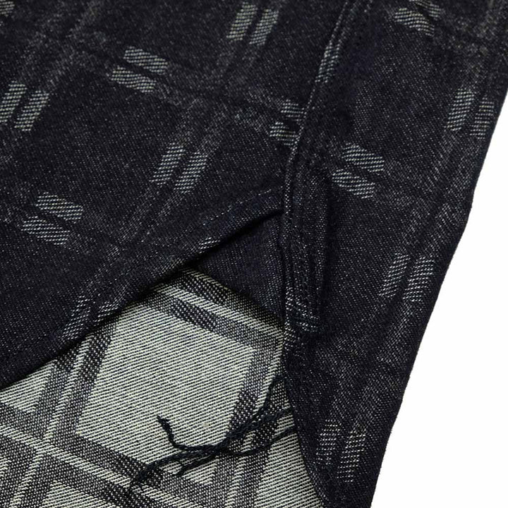 MOMOTARO JEANS - Triple Stitch Cross Plaid Jacquard Shirt - MXLS1035