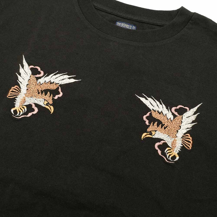 TAILOR TOYO - S/S SUKA T-SHIRT - EMBROIDERED - EAGLE & MT. FUJI - TT79392