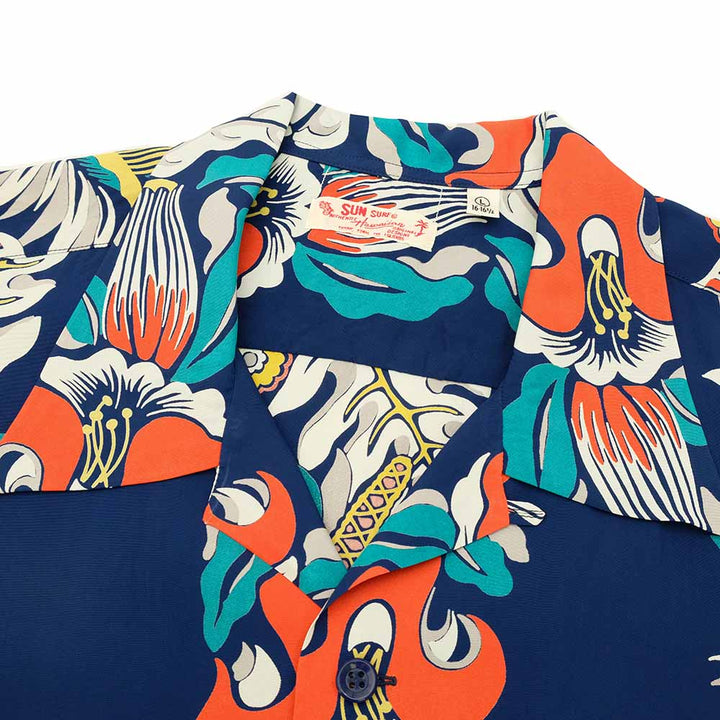 SUN SURF - RAYON HAWAIIAN SHIRT - PARADISE FLOWER - SS39416