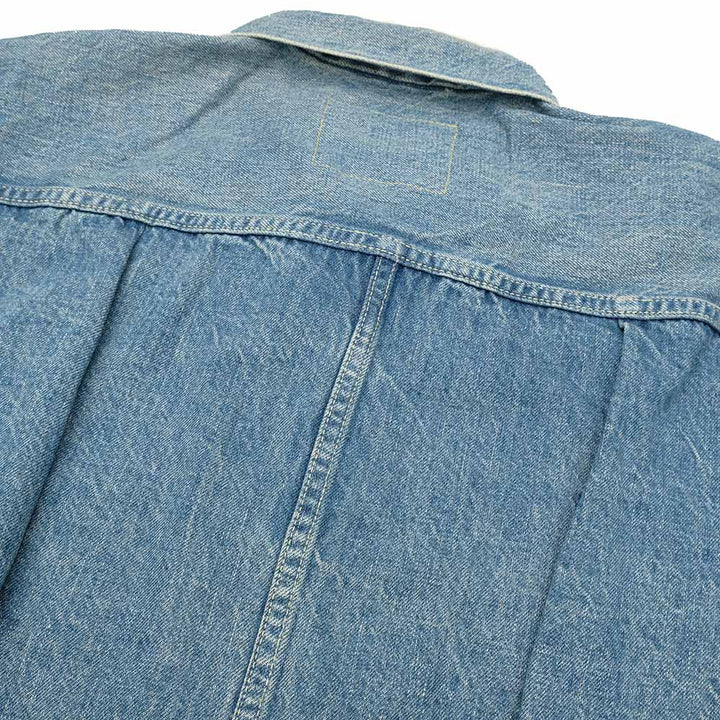 REMI RELIEF - 12oz DENIM WW2 MODEL JACKET - USED BLUE - RN29373246