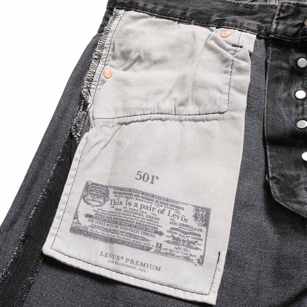 Levi's - 501® ORIGINAL JEANS - Black Used - 501-3783