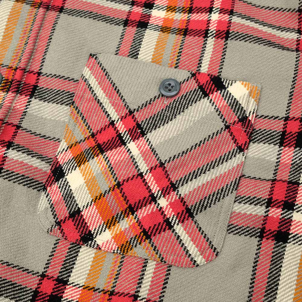 SUGAR CANE - TWILL PLAID WORK SHIRT - SC29565