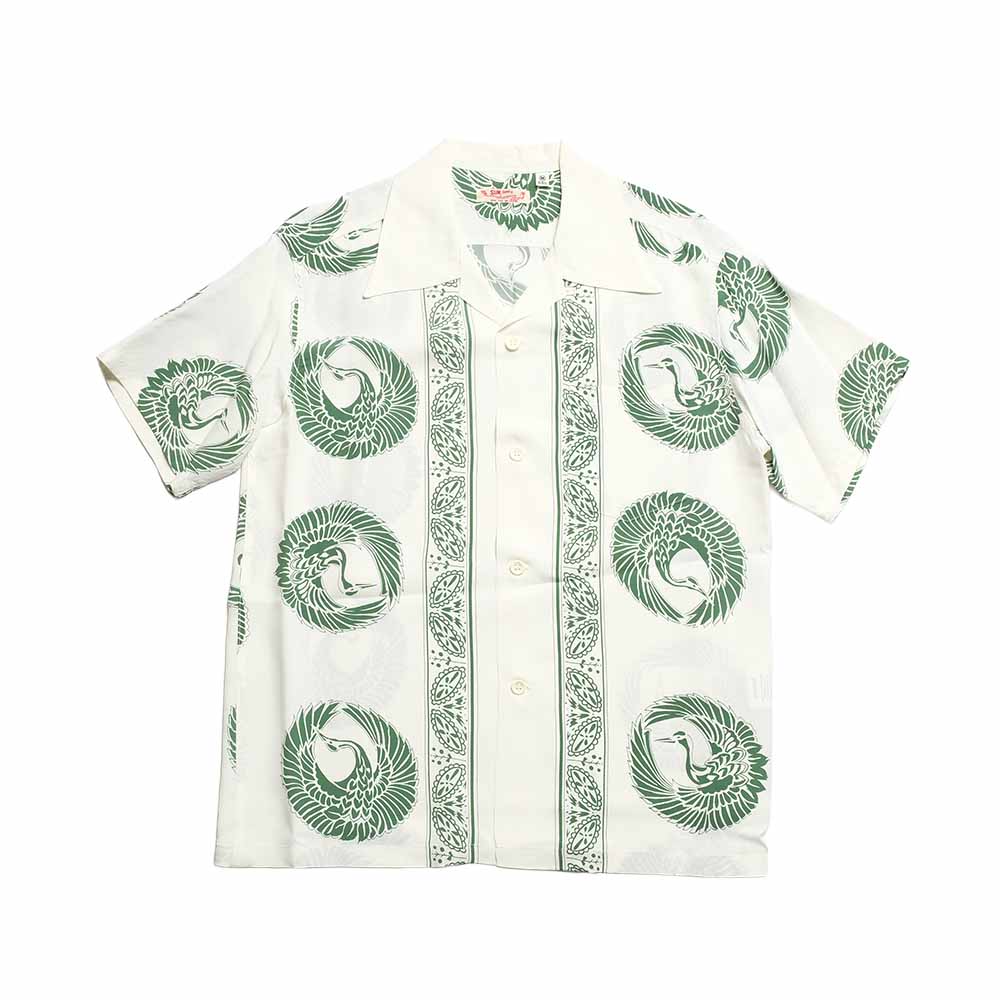 SUN SURF - RAYON HAWAIIAN SHIRT - ORIENTAL BORDER - SS39629