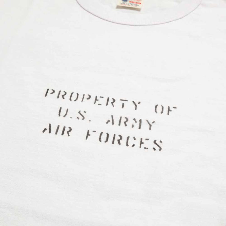 BUZZ RICKSON'S - S/S T-SHIRT - AIR BASE STENCIL - BR79779