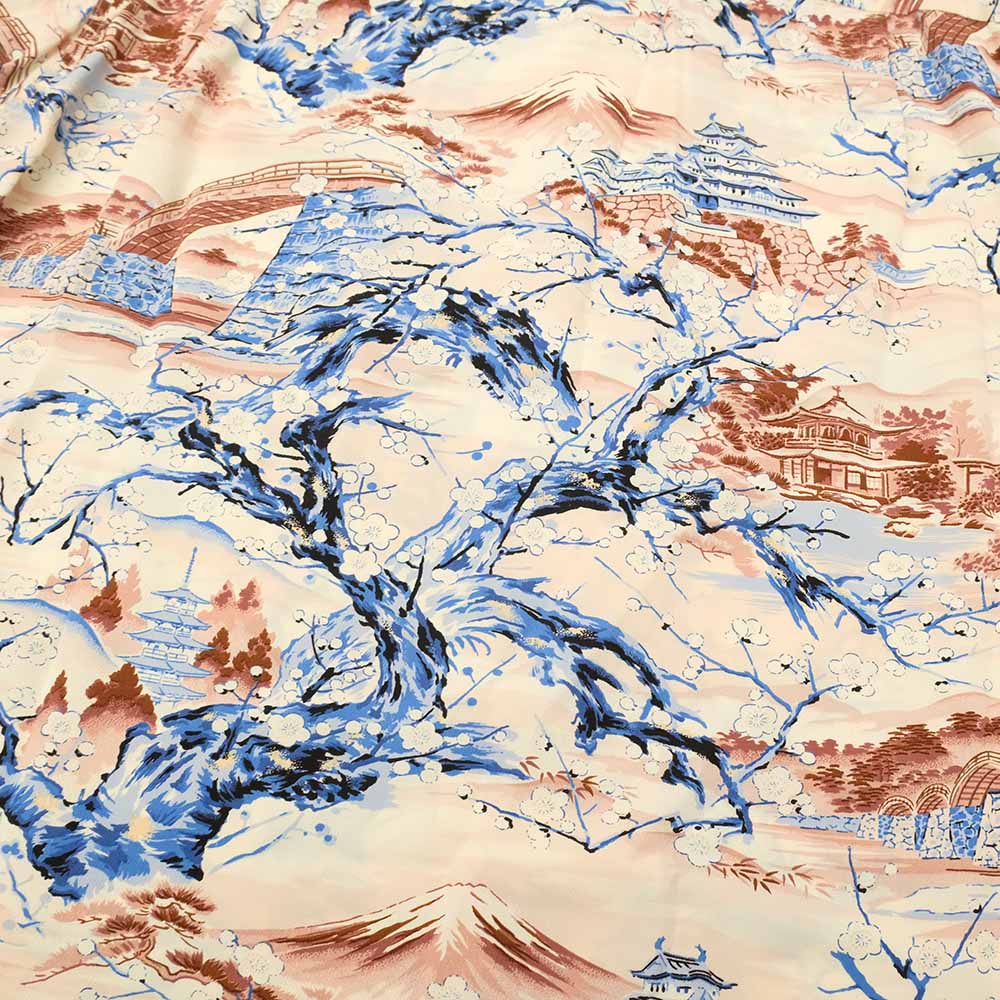 SUN SURF - STORE LIMITED - L/S RAYON HAWAIIAN SHIRT - SCENERY OF JAPAN - SS39422LS