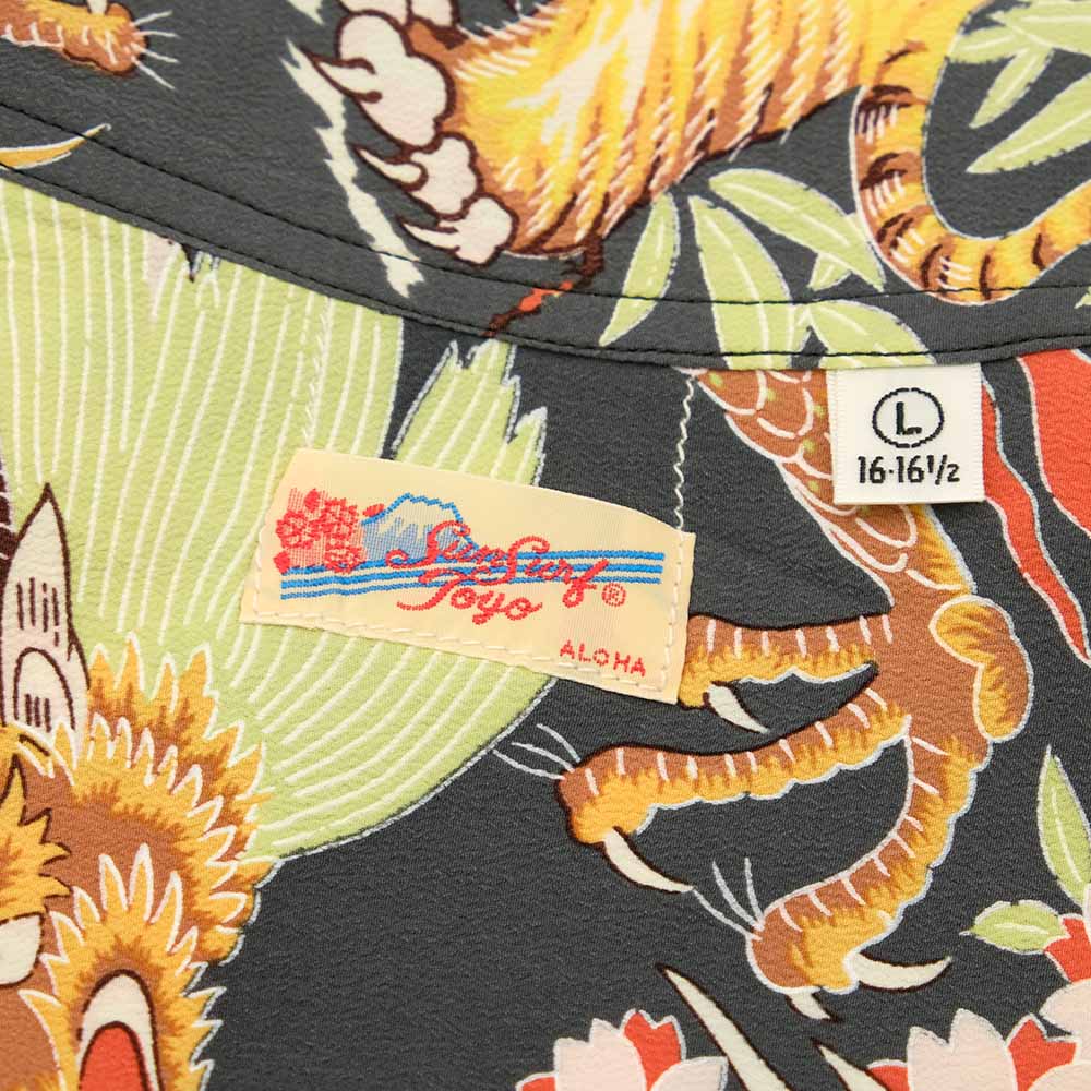 SUN SURF - L/S RAYON HAWAIIAN SHIRT - THE TRIANGULAR FIGHT - SS29404