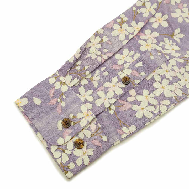 KOROMO ZAKURA - Southern Cloth - Long-Sleeve Regular Shirt - Kasumi Mai-Zakura (Dancing Hazy Cherry Blossoms) -SA1564